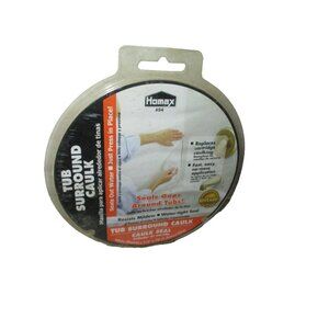 SHOWER CAULK HOMAX 1/2" X 10' FT TUB & WALL SEALER TRIM #54